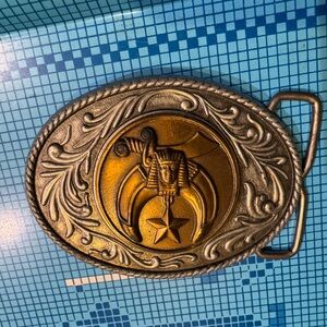 Freemason belt buckle